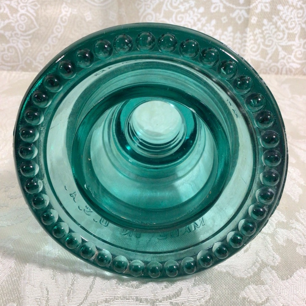Vintage Aqua Hemingray - 42 Glass Insulator - Picture 6 of 7